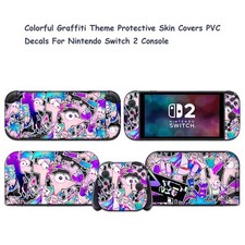 Colorful Graffiti Theme Protective Skin Covers PVC Decals For Nintendo Switch 2