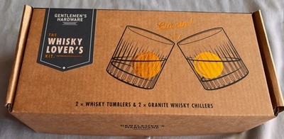 Gentlemen's Hardware No 646 Granite Whisky Chillers ~ New Open Box