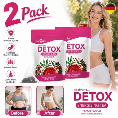 2x Detox Tee Gewichtsverlust Tee Abnehmen Schlankheits Diät Teebeutel 28 Tage