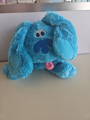 Peluche vintage Fisher Price Blue’s Clues grande 14” orecchio floppy blu 2002 abbracciabile - Foto 10 di 10
