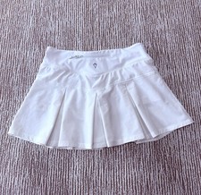 Ivivva by Lululemon Girls Skort 10 Set The Pace White Pleated Tennis Skirt