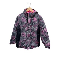 The North Face Girls HyVent Insulated Ski Jacket Abstract Print L 14/16 Puffer