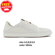 Olukai Pehuea L  Women  s Lightweight Sneakers White, Brand New, Auth