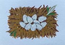 ACEO Original Mixed Media Painting Art Card