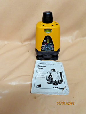 CST/Berger lasermark lm30 rotary red laser level w/ manual see video