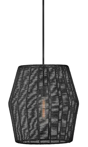 Hinkley Lighting 40387 Luca 1 Light 20"W Lisa McDennon - Black - Picture 1 of 10