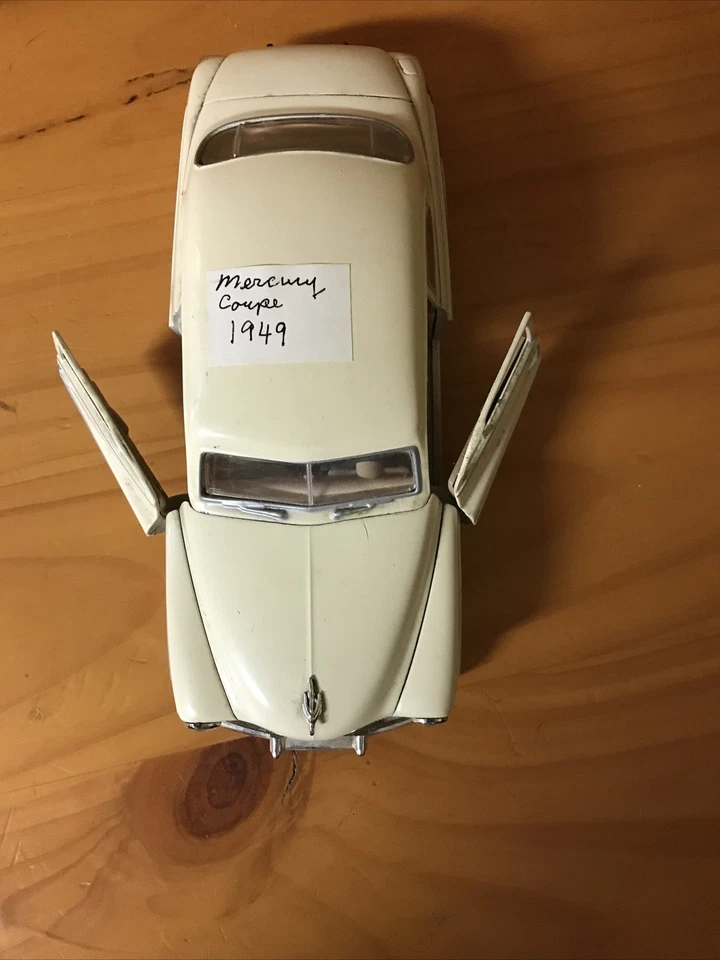 Vintage 1949 Mercury 2 Door Coupe 1/43 scale Cream Color Diecast - Image 4 of 4