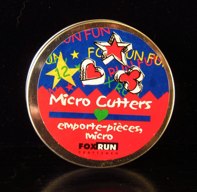 Fox Run Micro Cutters Geometric Shapes 3/4  Long in Tin