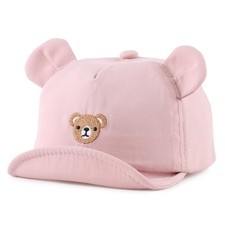 MniJiza Baby Baseball Cap Toddler Sun Hat Infant Summer 3-12 Months, Pink