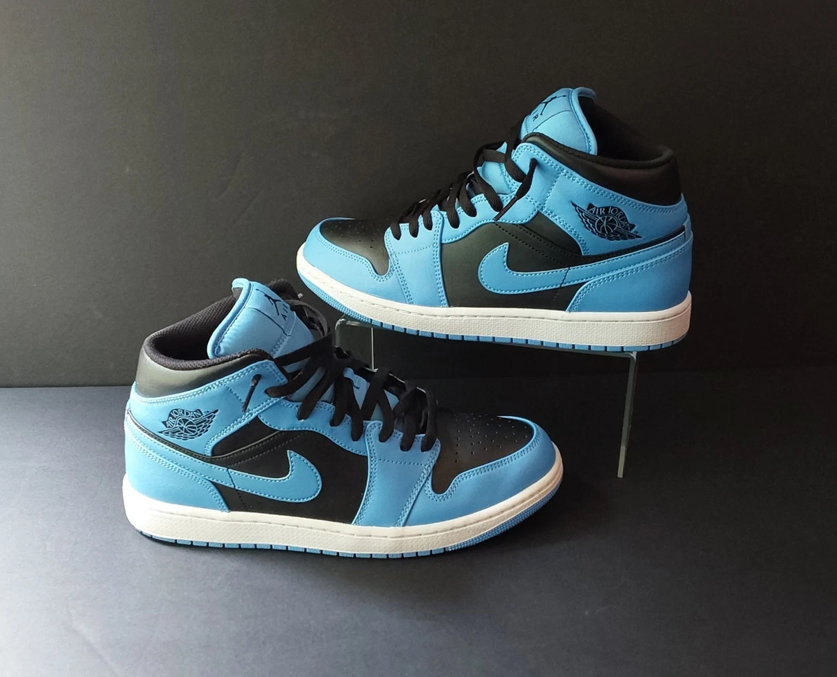 Jordan 1 Mid University Blue Black | eBay