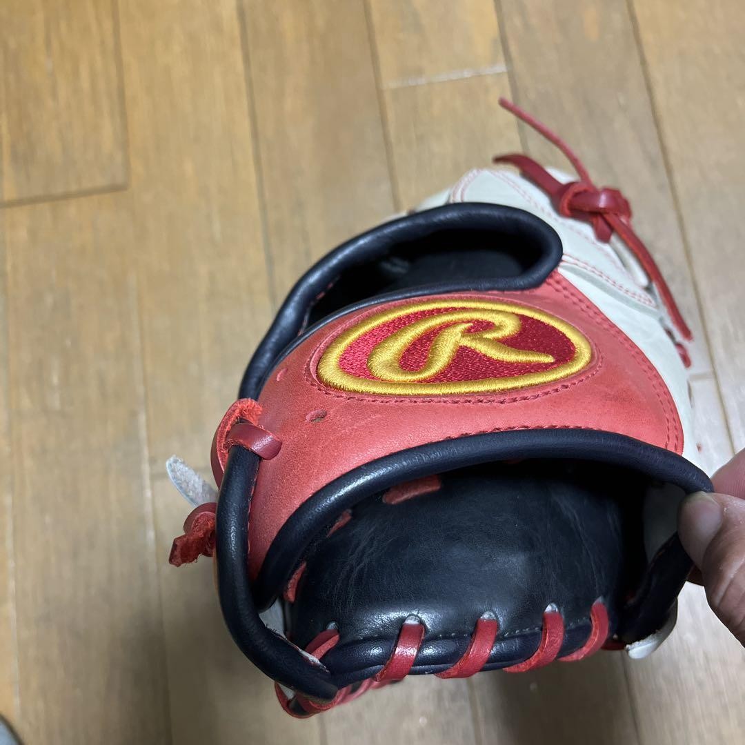 Great shape! Rawlings gloves cream and red From Japan | eBay
