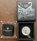 2022 Australia COLORED PROOF Lunar Year of the Tiger 1oz Silver $1 Coin Series 3
