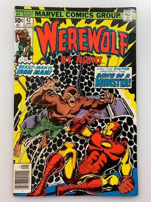 WEREWOLF BY NIGHT #42 Vs. IRON MAN MOENCH/PERLIN MARVEL COMICS 1976