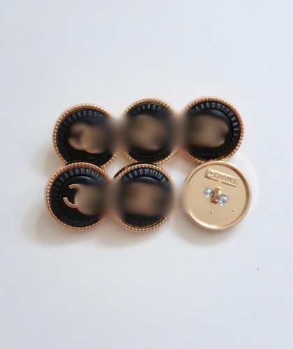 Lot of 6PC CC Vintage Gold Charms Buttons and Zipper Pulls STAMPED