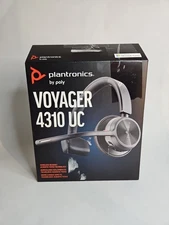 HP Plantronics Poly Voyager 4310 UC Bluetooth Wireless Headset - Black