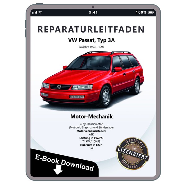 Vw Passat (93-97) Motronic Einspritz- ZüNdanlage 100 Ps Reparaturleitfaden Ebook-image