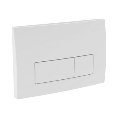 Geberit Delta50 - Flush plate, alpine white, WC Toilet Dual Flush Plate