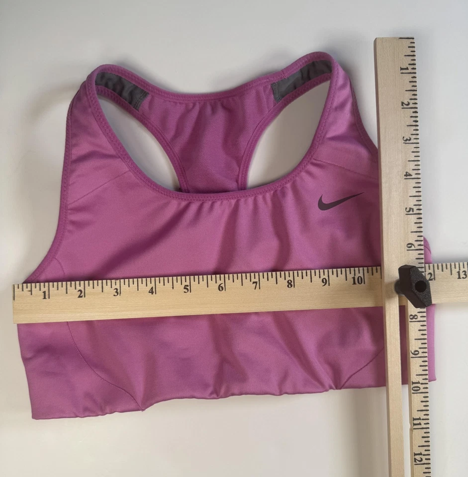 Nike Dri-FIT Sports Bra Small Pink Purple Racerback Athletic Top Running Yoga - Image 3 of 4
