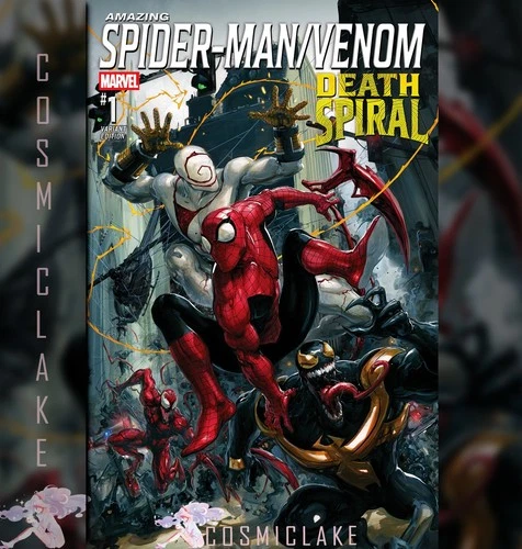 AMAZING SPIDERMAN VENOM DEATH SPIRAL #1 CLAYTON CRAIN MEGACON VARIANT PRE 4/3☪
