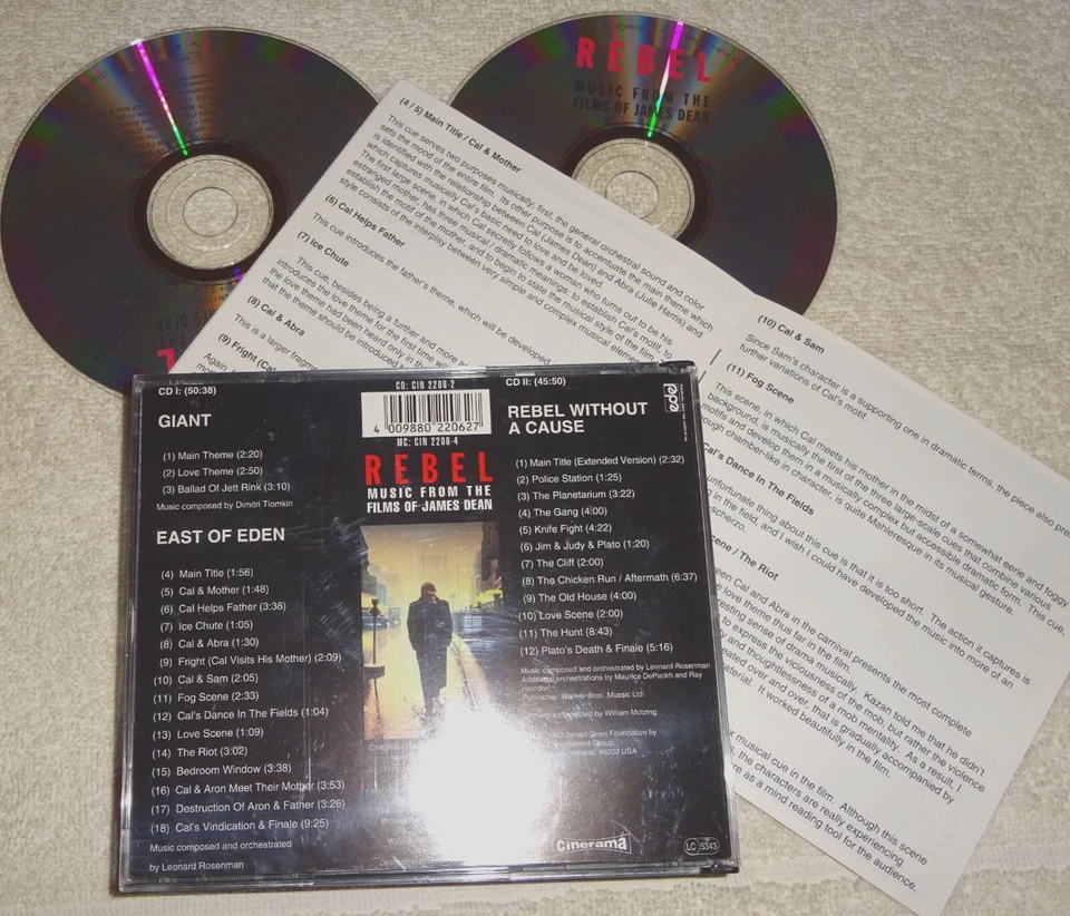 DoCD: Rebel - Music for the films of James Dean - Giant / East of Eden / Rebel.. - Bild 2 von 2