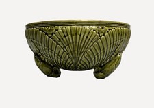 Art nouveau, coupe barbotine Sarreguemines écrevisses fin XIXème