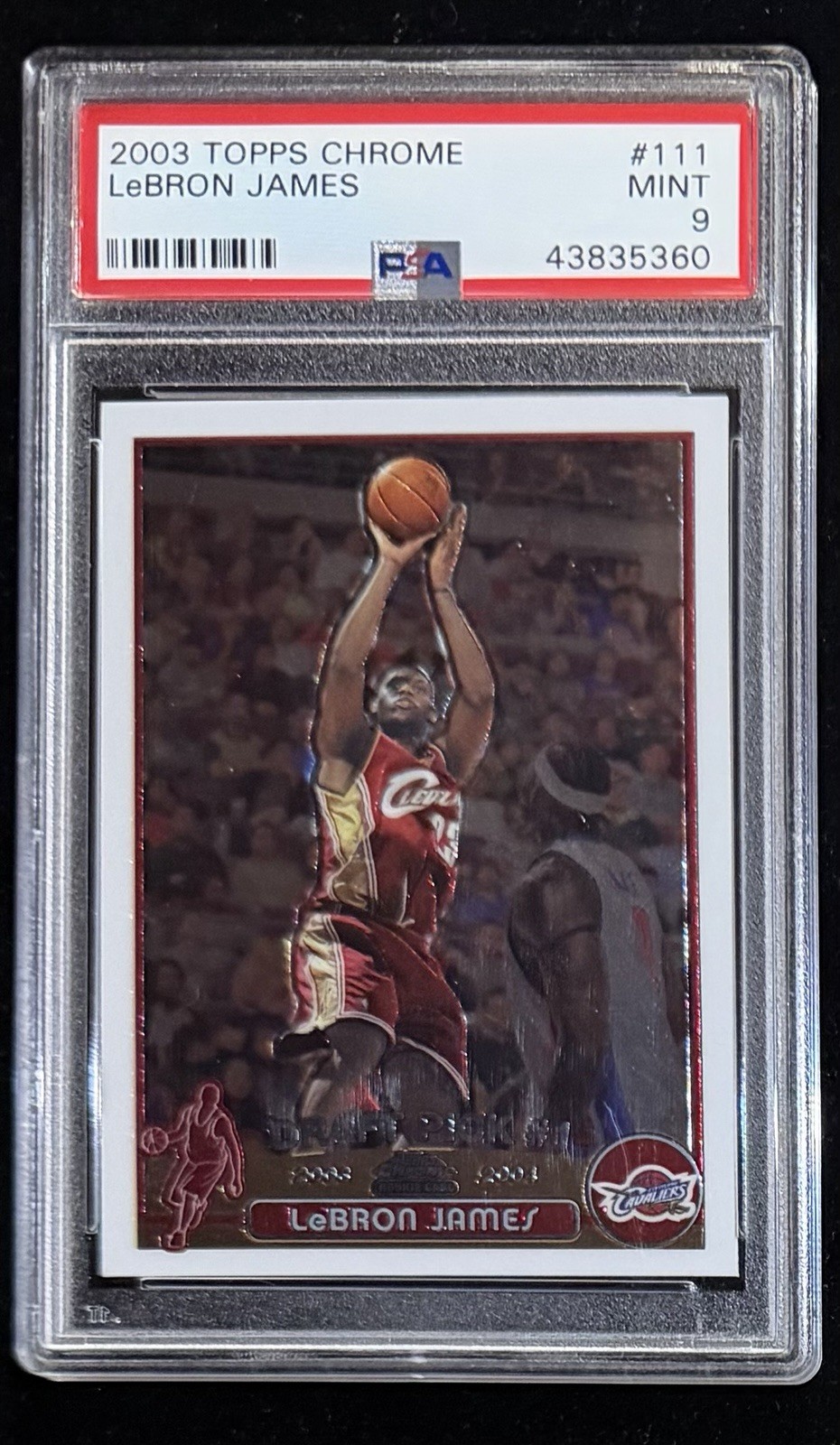 2003 Topps Chrome - #111 LeBron James - PSA 9