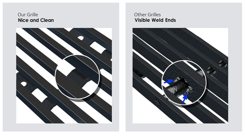 Se adapta a Cadillac SRX 2005-2009 negro acero inoxidable parrilla inserto Foto 4 de 4