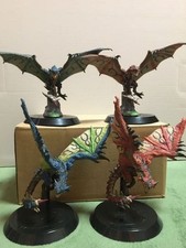 Monster Hunter Rathalos & Subspecies Figure Set 4pcs Capcom Dragon Model Toy