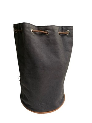 Hermès Polochon Mimile PM Brown Canvas Drawstring Bucket Crossbody Bag Vintage HERMÈS,  main image 4