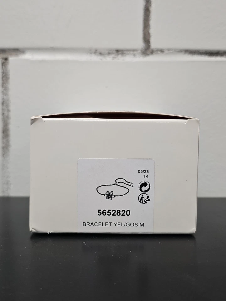 Браслет женский Swarovski Gema 5652820 золотистый желтый регулируемый цветок - Изображение 4 из 4