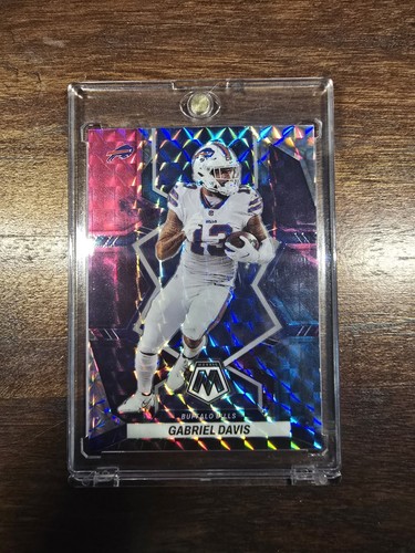 2022 Panini Prizm Mosaic Gabriel Davis #22 Nebula 1/1 Bills Football Card - Bild 3 von 4