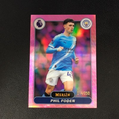 2025-26 Topps Merlin Premier League Phil Foden Pink Refractor /250 Man City