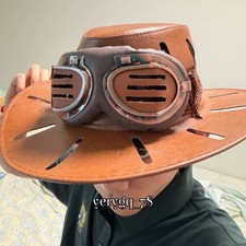 JoJo's Bizarre Adventure SBR Gyro Zeppeli Brown Hat Cowboy Hat Goggles Accessory