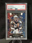 2025 Panini Select - Concourse Drake Maye #80 Tri-Color Prizm /399 PSA 9