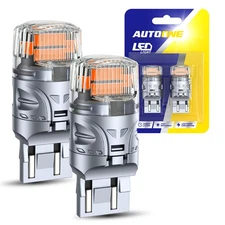 AUTOONE CANBUS 7440 7443 LED Bulbs 3000K Golden Yellow Turn Signal Light BRS EAH