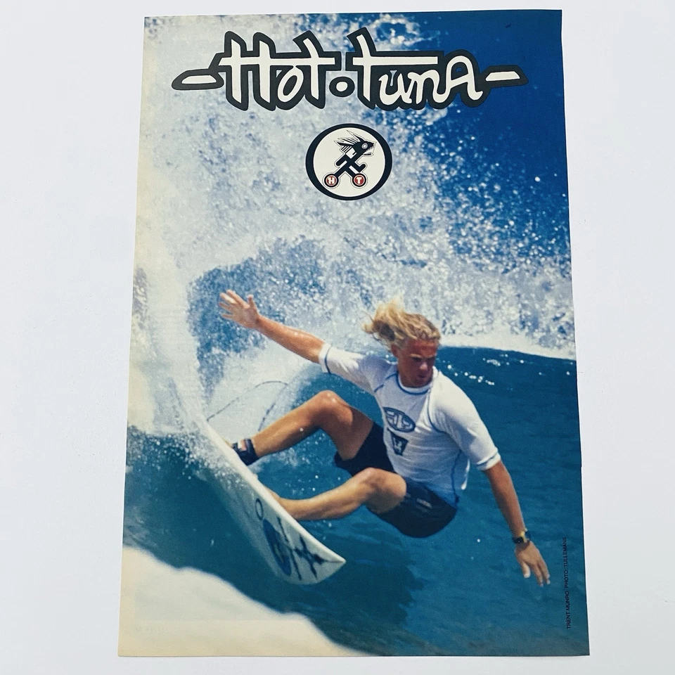 Hot Tuna Vintage Surf Poster Rare 90s Surfwear Original Print Ad + Free Postage - image 2 of 4