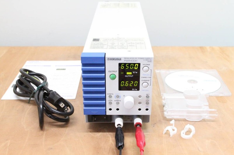 Kikusui PWR400H DC Power Supply 0-650V 0-2A 400W Variable Bench Unit Tested