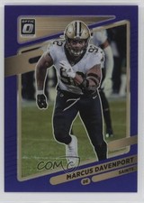 2021 Panini Donruss Optic Purple Prizm 36/50 Marcus Davenport #167 1o3q