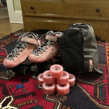 Bont Prostar Bubblegum Pink Suede Roller Skates Size 37.5