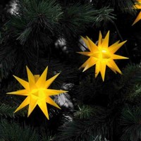 Sterntaler Led Weihnachtsbaum Lichterkette Dekolichterkette 9 Gelbe 3-D Sterne