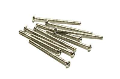 SAE 3-48 x 1 1/4'' (33mm) Humbucker Pickup Mounting Screws Phillips Head - Nickel