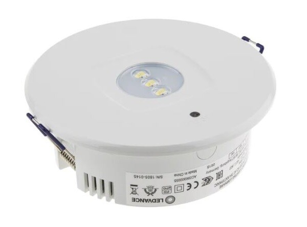Faretto Emergenza Incasso LEDVANCE DN120 4W: Design e Funzione