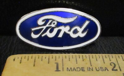 FORD Blue Oval Trademark Logo Hat Cap Lapel Pin Motor Company Farm Construction
