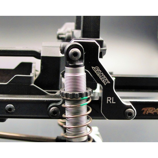 Samix RC Traxxas TRX4 Black Aluminum Rear Adjust Shock Mount Plate