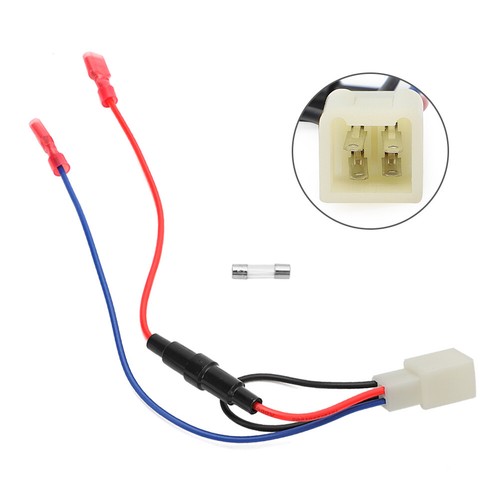 Battery Harness Pigtail 5x20 Glass Fuse Spade Terminals For Honda CT70 69-71 10A - Picture 2 of 10