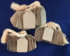 Kraft Price Tags Retail Store Price Tags Blank Jewelry Tags w/ String 1000 Pc