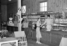 198 General Store, Lake Dick Project, AR Old Photo 13" x 19" Reprint