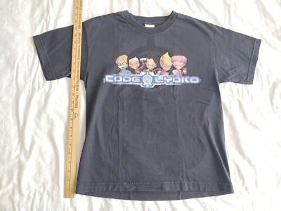 AAA ~ 2004 Children's Youth shirt size Large black Code Lyoko Gamestop Promo