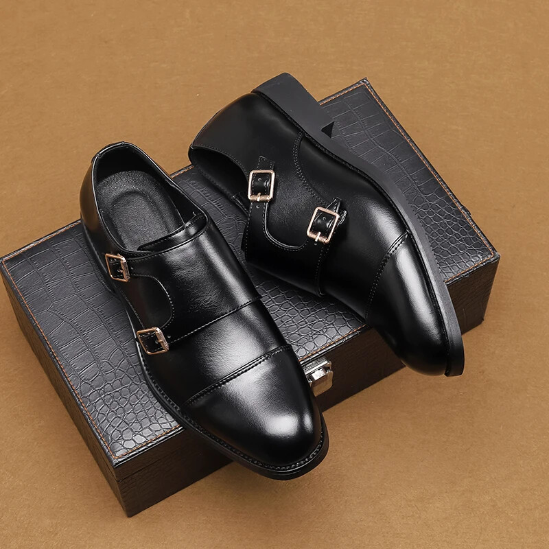 Gentleman Black Brown Shoes Men Casual Loafers Business 