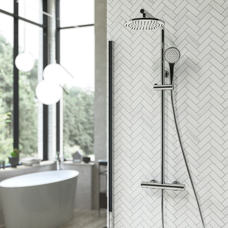 Asta colonna doccia PONSI ROUND-T telescopica MIX MECCANICO  deviatore a 2 vie - Immagine 3 di 3